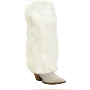 🔹️DINGO🔹️ Made In Mexico Suede White Snuggles Boots